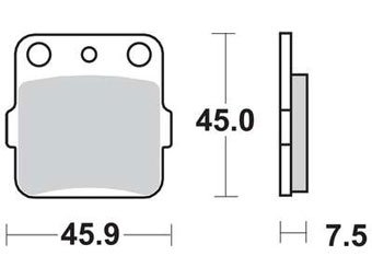 Тормозные колодки для мотоциклов Lucas TRW MCB561EC