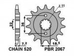 Звезда передняя PBR 2067 C13 18NC (JTF1321.13)