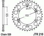 Звезда задняя JTR210.51