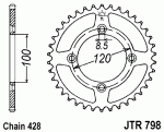 Звезда задняя JTR798.47