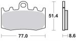 Тормозные колодки Lucas TRW – MCB748SV