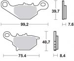 Тормозные колодки для мотоциклов Lucas TRW MCB679EC