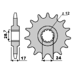 Звезда передняя PBR 2073 15 зуб. 18NC C.525 (JTF1371.15)