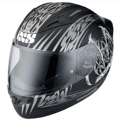 Шлем IXS HX-405 черно-серебристый
