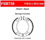 Ferodo FSB738A Тормозные колодки барабанные (FSB738EF)