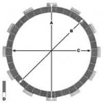 Фрикционные диски сцепления TRW для мотоциклов MCC445-8