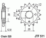 Звезда передняя JTF511.14