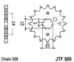 Звезда передняя JTF569.17