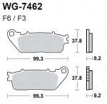 Тормозные колодки WRP WG-7462-F3 (FDB2253 / FA488)