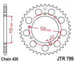 Звезда задняя JTR799.50