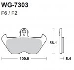 Тормозные колодки WRP WG-7303-F2 (FDB2050 / FA407)