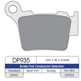 Тормозные колодки DP Brakes SDP935 синтетические