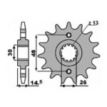 Звезда передняя PBR 339 C17 18NC (JTF 339.17)