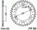 Звезда задняя JTR300.49