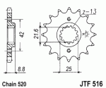 Звезда передняя JTF516.14