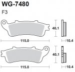 Тормозные колодки WRP WG-7480-F3 (FA261/2)