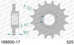 Звезда передняя Afam (ведущая) стальная с демпфером 166600NR-17 (JTF704.16)