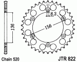 Звезда задняя JTR822.48