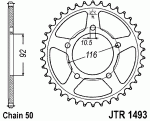 Звезда задняя JTR1493.42