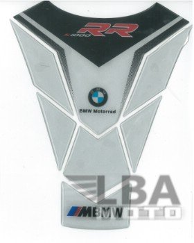 Наклейка на бак LBA для мотоцикла BMW S1000RR Бело-Черная
