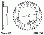 Звезда задняя JTR857.39