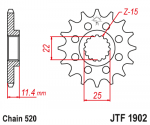 Звезда передняя JTF1902.13