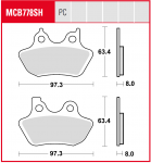 Тормозные колодки Lucas TRW – MCB778SH