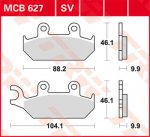 Тормозные колодки Lucas TRW – MCB627SV