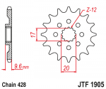 Звезда передняя JTF1905.13