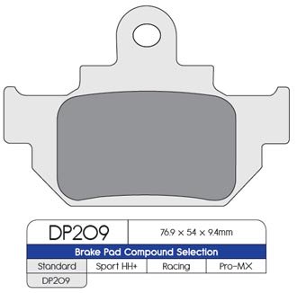 Тормозные колодки DP Brakes DP209 синтетические