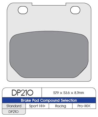 Тормозные колодки DP Brakes DP210 синтетические
