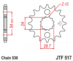 Звезда передняя JTF517.15