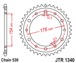 Звезда задняя JTR1340.45