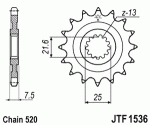 Звезда передняя JTF1536.14