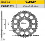 Звезда задняя Sunstar 5-4347-42 алюминиевая (JTR1478.42)