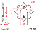 Звезда передняя JTF512.14