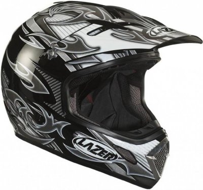 Шлем LAZER MX7 Cobra черно-серый