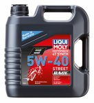 Моторное масло Liqui Moly Motorbike 4T Synth Street Race 5W-40 (Синтетическое) 4л