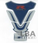 Наклейка на бак LBA для мотоцикла Suzuki GSX-R Бело-Синяя