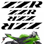 CRAZY IRON Комплект наклеек "KAWASAKI ZZR" белый