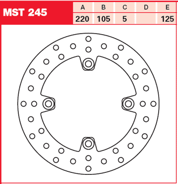 Тормозной диск для мотоциклов Lucas TRW MST245