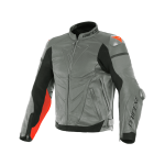 Куртка кожаная Dainese SUPER RACE CHARCOAL-GR/CH.-GR/FLUO-RED