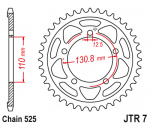 Звезда ведомая JTR7.44ZBK чёрная