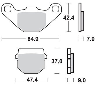 Тормозные колодки Lucas TRW – MCB519