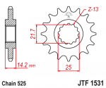 Звезда передняя JTF1531.15