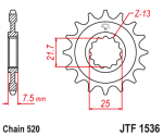 Звезда передняя JTF1536.16RB