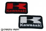 Crazy Iron Шеврон с логотипом KAWASAKI зеленый