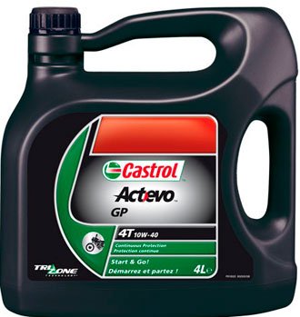 Castrol Act Evo 4T 10W-40 моторное масло для четырехтактных двигателей мотоциклов 4л