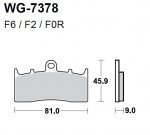 Тормозные колодки WRP WG-7378-F2 (FDB2124 / FA294)