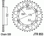 Звезда задняя JTR853.40